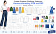 create custom clothing patterns, garment grading, PDF and dxf sewing patterns