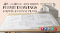draft adu permit, house addition, garage and county permit drawings