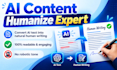 manually humanize and rewrite ai content naturally