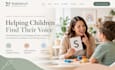 design squarespace speech therapy website clinic consultation booking website