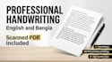 do neat handwritten notes, assignments and documents
