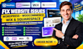 fix wordpress issues woocommerce fix wordpress errors fix wix squarespace errors