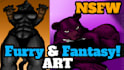 create furry ocs and fantasy digital artwork nsfw