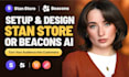 setup stan store, stan store design, stan store marketing, beacons ai