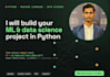 build machine learning and data science projects in python