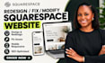 redesign squarespace website modify squarespace design fix squarespace website