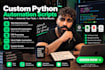 write a custom python script to automate your task
