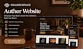 design squarespace author website, book author website in squarespace