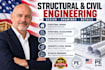 do structural and civil engineering design and drawings
