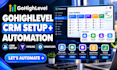setup gohighlevel CRM, pipeline, workflows and automation