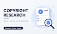 do copyright research and content license checking