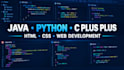do java python c plus plus programming and html css website development