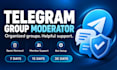 moderate and manage your telegram community