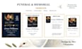 design funeral flyer, funeral program, obituary program, memorial card,