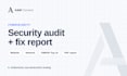 perform a website and network security audit with a fix report
