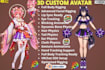 create custom vrchat avatar, vrm, vroid, vtuber and vrc avatar