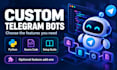 build a custom python telegram bot with optional features