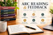 read your arc and provide detailed reader feedback