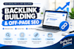 build relevant backlinks and improve off page SEO