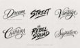 create custom hand lettering calligraphy typography logo