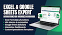 do excel spreadsheet, google sheets automation, formulas, vba, macro, templates