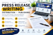 do press release writing press release distribution publish press release