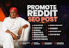 promote content writing blog post ai app via reddit seo post