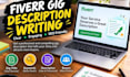 write a professional and SEO friendly fiverr gig description