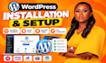 setup wordpress hosting and install wordpress on godaddy, hostinger, bluehost