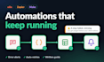 build n8n, zapier and make automation workflows with error alerts