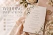 design an elegant custom wedding invitation