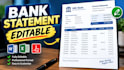 bank statement bank statement bank statement editable