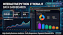 build an interactive streamlit data dashboard in python