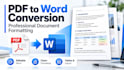 convert PDF to word and professionally format your documents