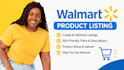 create walmart listing, walmart SEO, wfs and fix listing errors