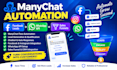do manychat flow automation, facebook, lead generation, whatsapp API,  tiktok