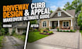 do 3d landscape design, driveway makeover, and curb appeal rendering