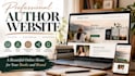 design author website, author book website, website design, squarespace website