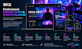 create wix dj website music artist website and booking website