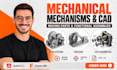 design mechanical mechanism, moving parts and functional cad assemblies