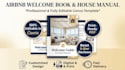 design a professional airbnb welcome brochure in canva
