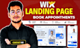 design a wix landing page with appointment booking website