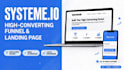create systemeio landing page and sales funnel