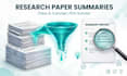 summarize research papers into clear concise summaries