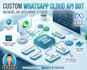 develop a custom whatsapp cloud API bot nodejs source code