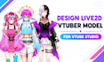 create live2d vtuber model for vtube studio arkit  blendshapes vtuber rigging