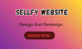 do sellfy website design redesign selffy
