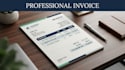design a professional invoice and editable invoice template