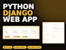 develop a custom python django web application with rest api