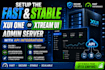 configure you an iptv server, xtream ui, flussonic, api, vps, tls hosting
